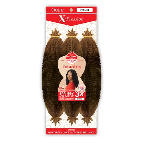 Outre Crochet Braids X-Pression Twisted Up 3X Springy Afro Twist 24”