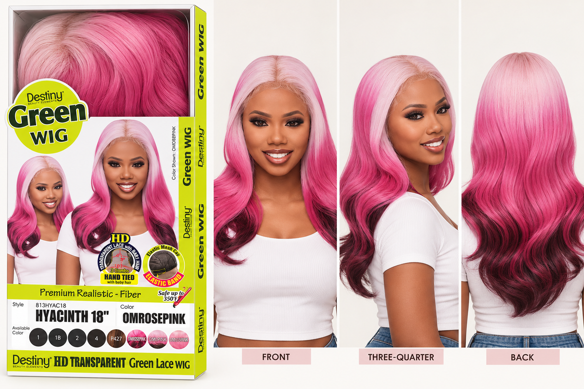 Destiny Green Wig -Hyacinth 18”