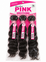 Pink Virgin Remi Human Hair Loose Deep 14" 16" 18"