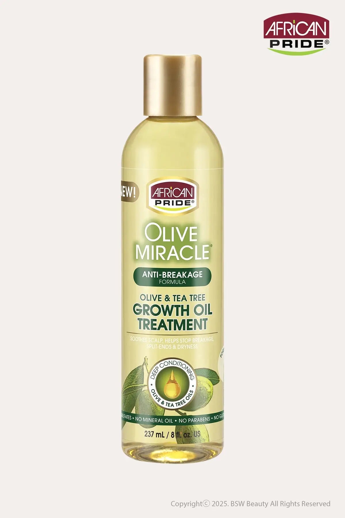 AFRICAN PRIDE OLIVE MIRACLE GROWTH OIL 8oz - BSW BEAUTY CANADA