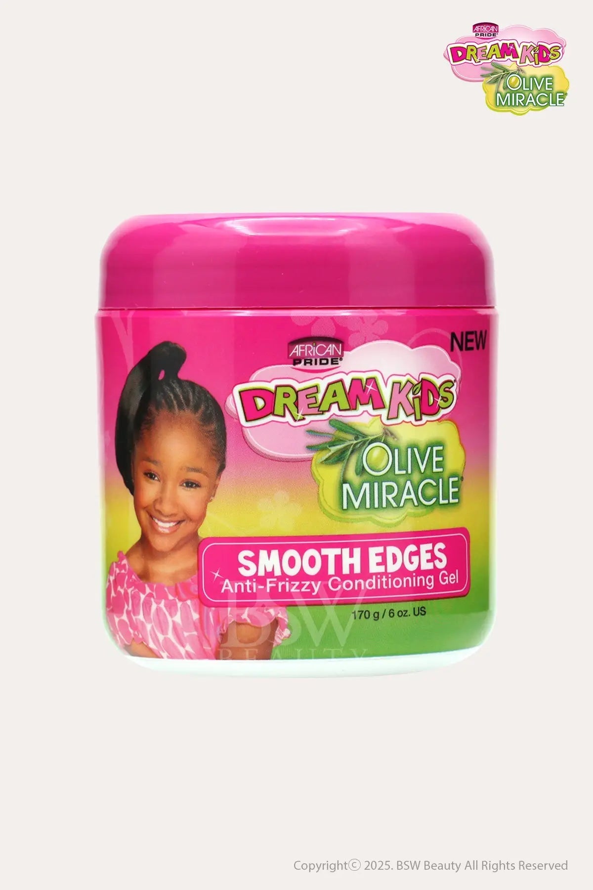 AFRICAN PRIDE DREAM KIDS OLIVE MIRACLE SMOOTH EDGES ANTI-FRIZZY CONDITIONING GEL 6oz - BSW BEAUTY CANADA