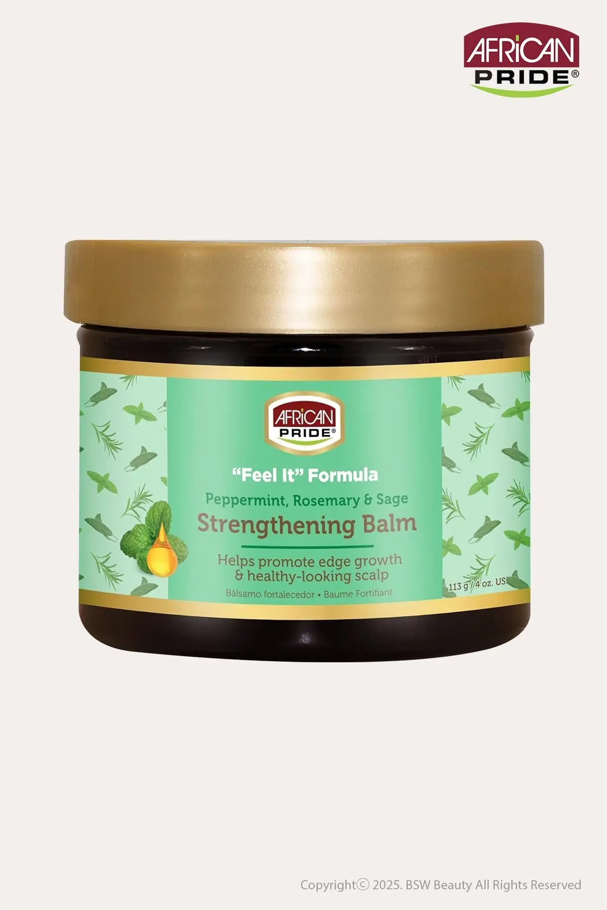 AFRICAN PRIDE FEEL IT FORMULA STRENGTHENING BALM 4oz - BSW BEAUTY CANADA