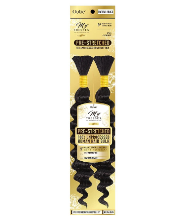 Outre Mytresses Pre -stretched Unprocessed 100% Human Hair Bulk 10”