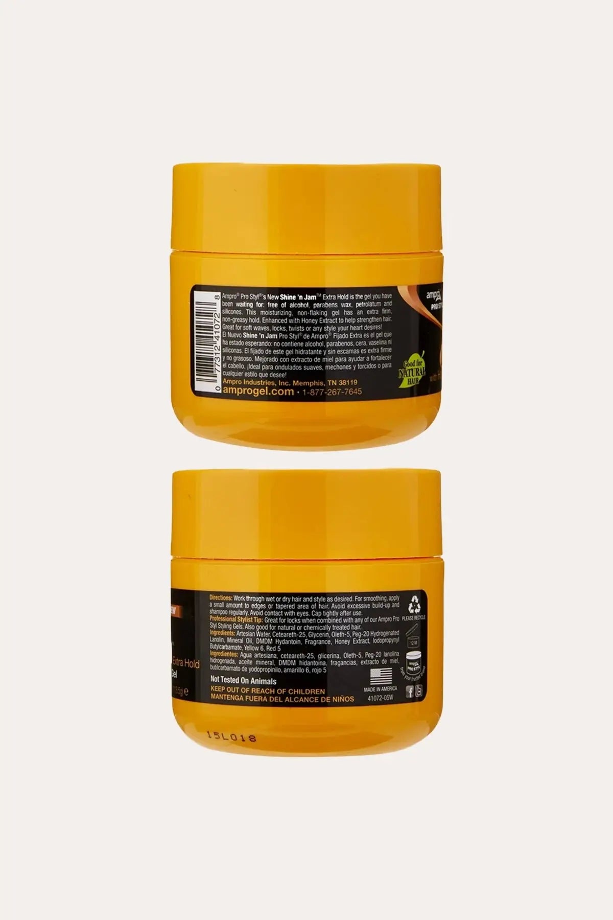 AMPRO PRO STYLE SHINE'N JAM CONDITIONING GEL EXTRA HOLD - 3 SIZE AMPRO