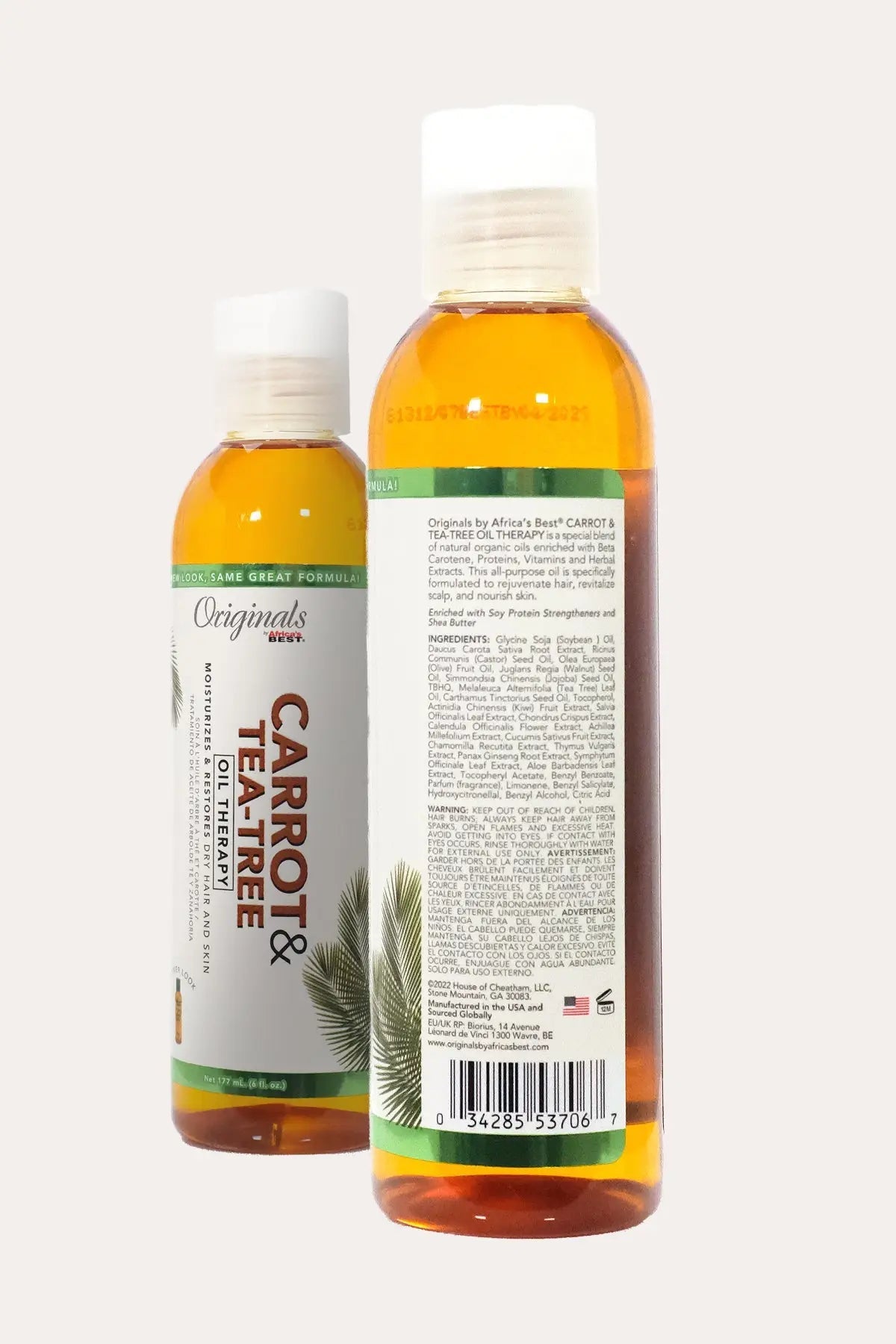 AFRICA'S BEST CARROT TEA-TREE OIL THERAPY 6oz AFRICA'S BEST