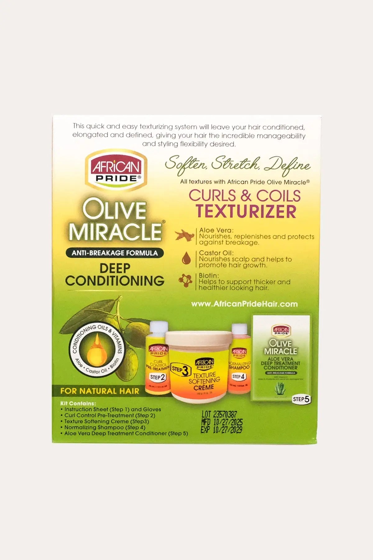 AFRICAN PRIDE OLIVE MIRACLE DEEP CONDITIONING CURLS & COILS TEXTURIZER AFRICAN PRIDE