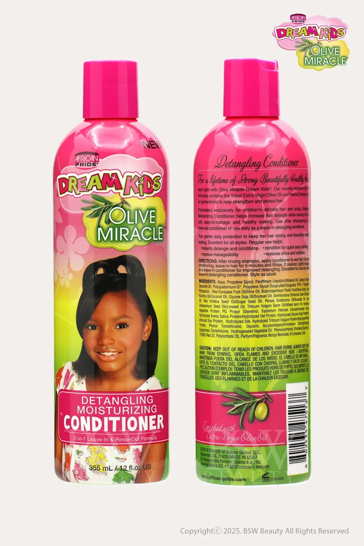 AFRICAN PRIDE DREAM KIDS OLIVE MIRACLE DETANGLING MOISTURIZING CONDITIONER 12oz - BSW BEAUTY CANADA