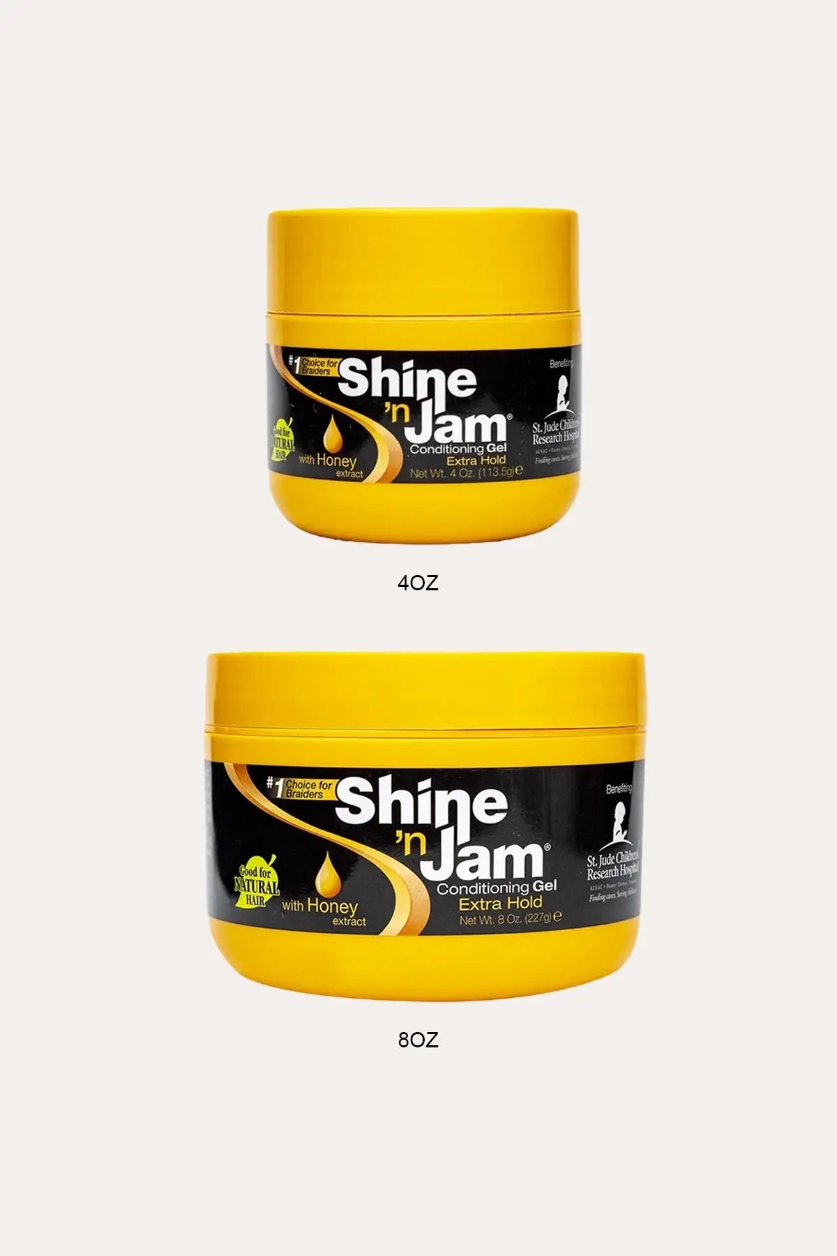 AMPRO PRO STYLE SHINE'N JAM CONDITIONING GEL EXTRA HOLD - 3 SIZE AMPRO