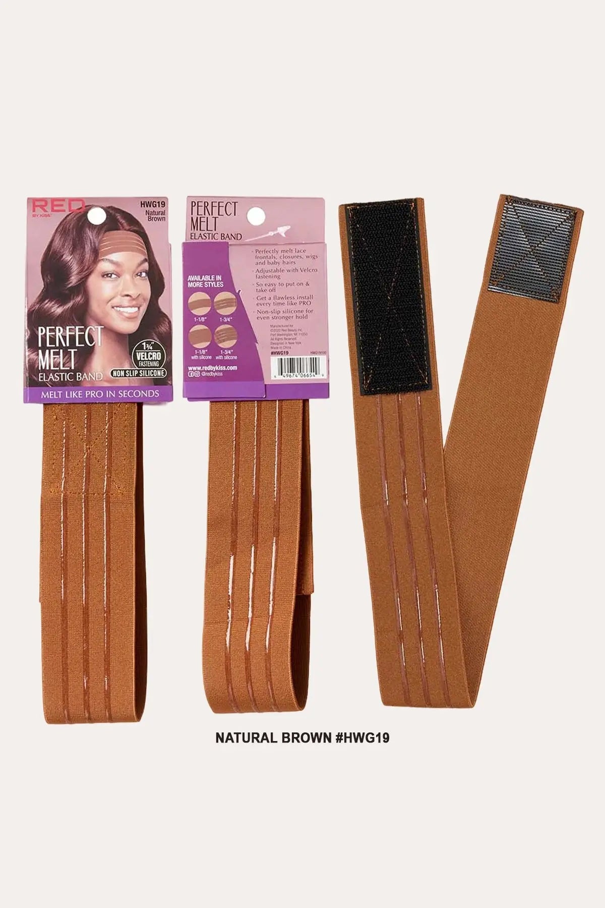 RED BY KISS PREMIUM ELASTIC WIG BAND - WIDE RED BEAUTY