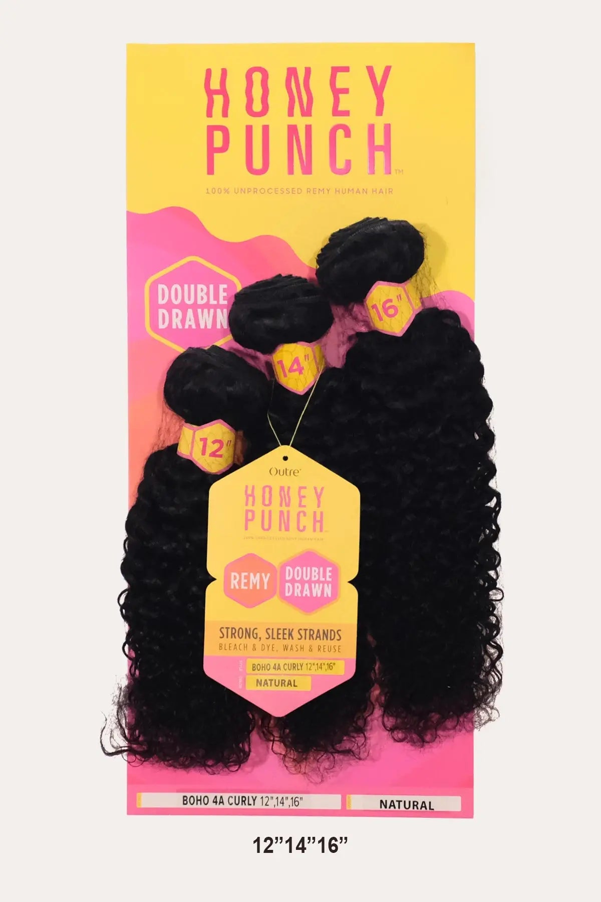 OUTRE HONEY PUNCH HUMAN HAIR WEAVE - BOHO 4A CURLY (MULTI) - BSW BEAUTY CANADA