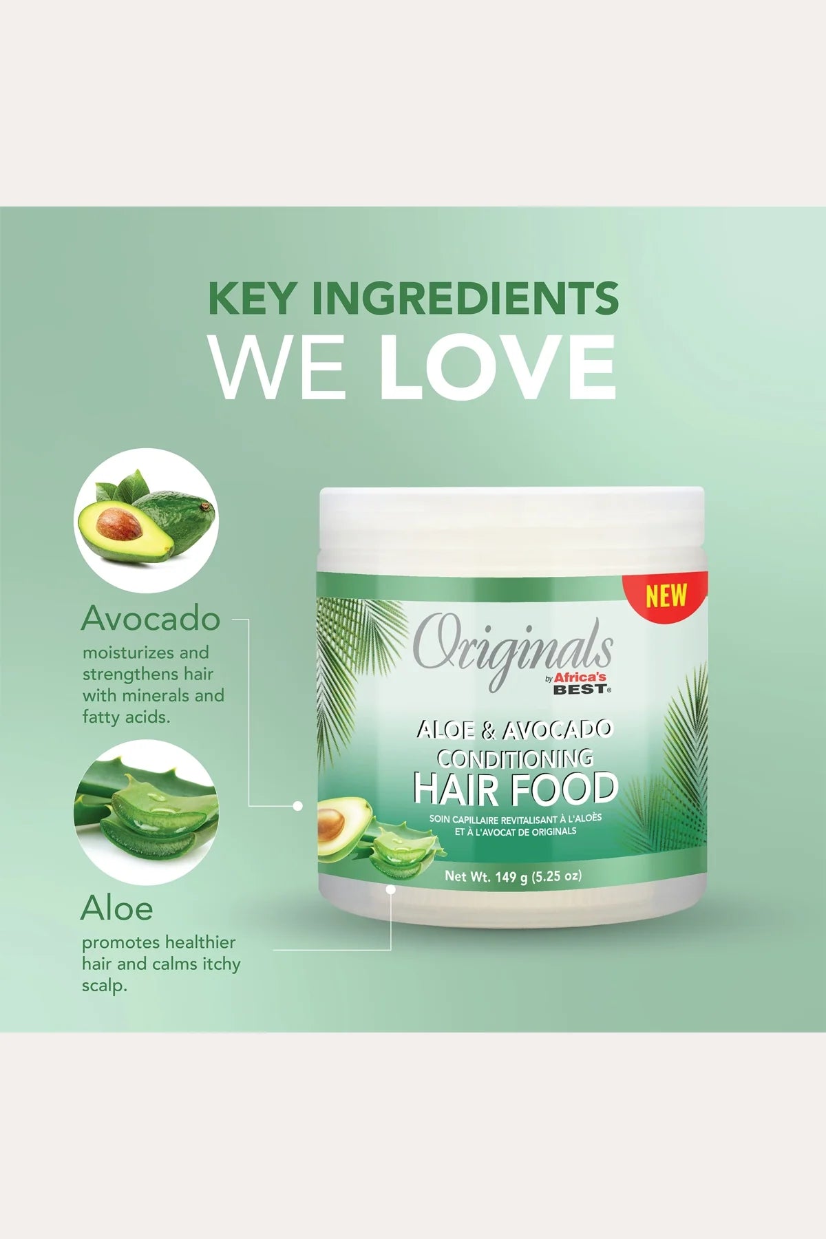 AFRICAS BEST OLIVE & AVOCADO CONDITIONING HAIR FOOD 5.25oz