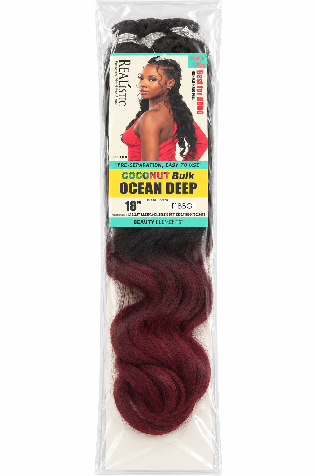 Coconut Bulk Ocean Deep -Best For Boho , Human Hair Feel 18”