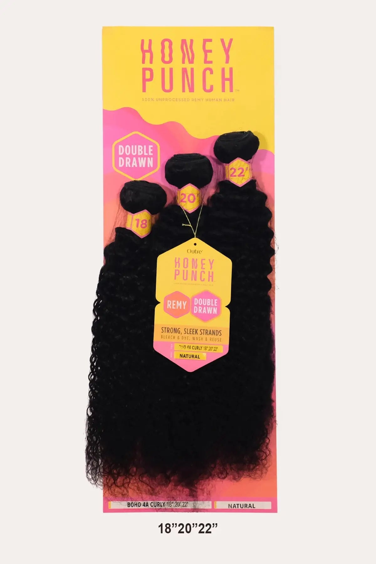 OUTRE HONEY PUNCH HUMAN HAIR WEAVE - BOHO 4A CURLY (MULTI) - BSW BEAUTY CANADA