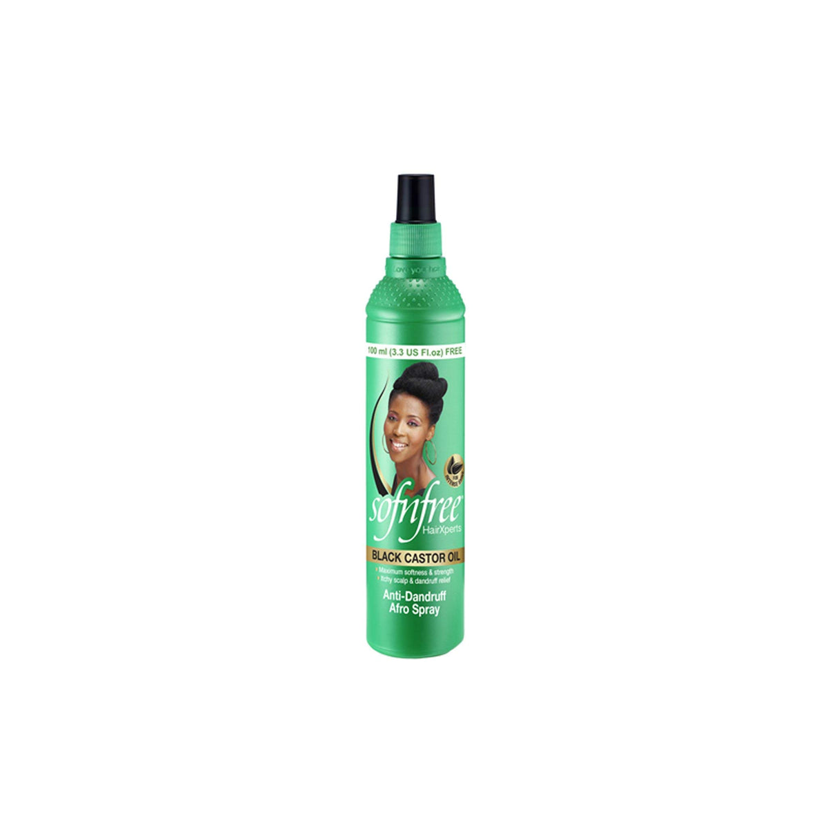 Sofn’Free Black Castor Oil Afro Spray 3.38 oz