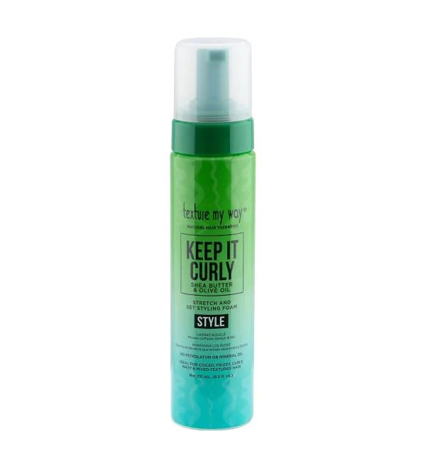 Texture My Way Natural Hair Therapies Keep It Curly Stretch & Set Hair Styling Foam