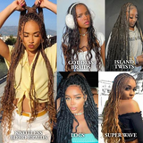 Shake-N-Go Organique Human Hair Mastermix bulk hair for Boho braids