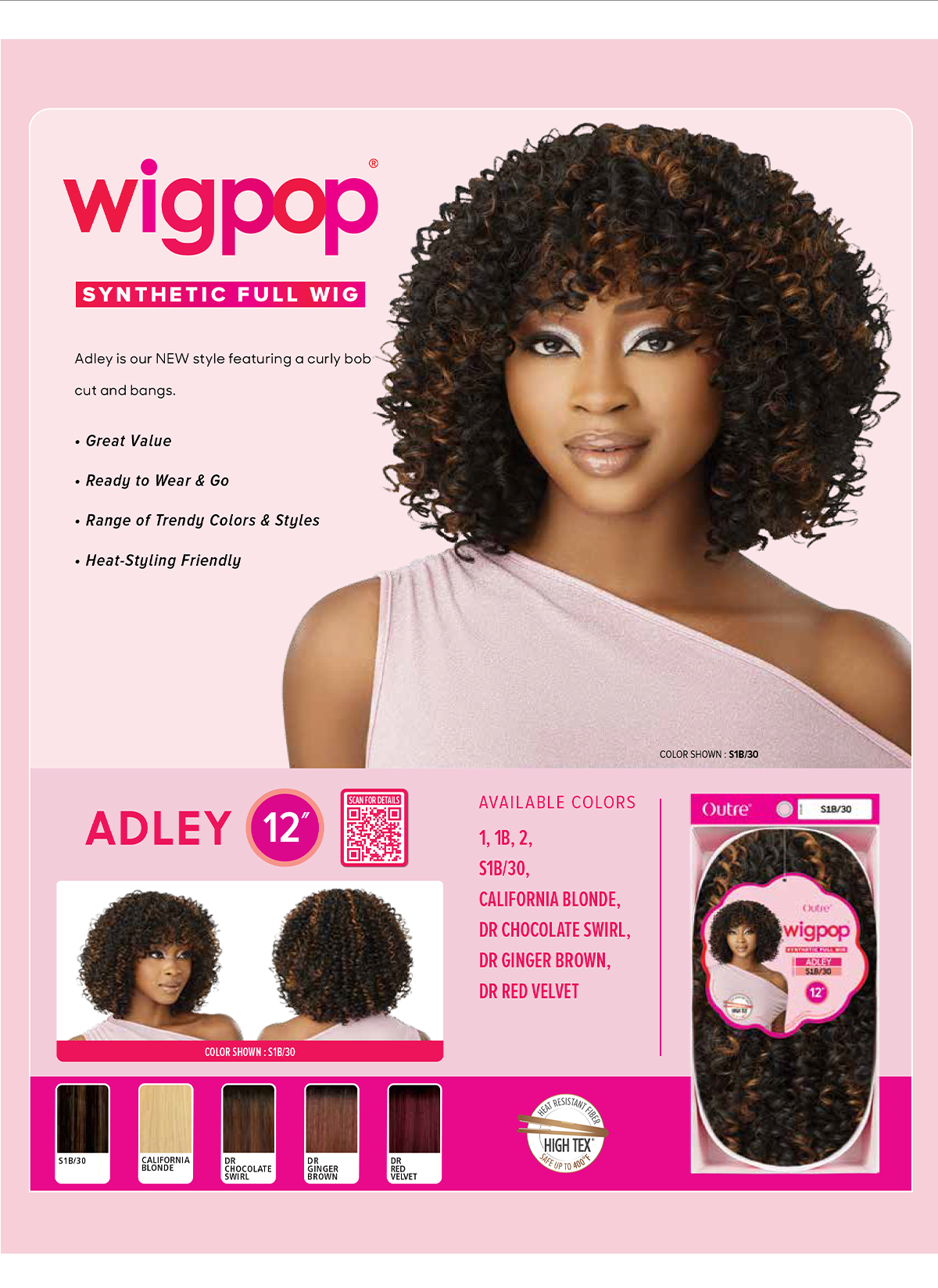 Outre Wigpop Synthetic Full Wig