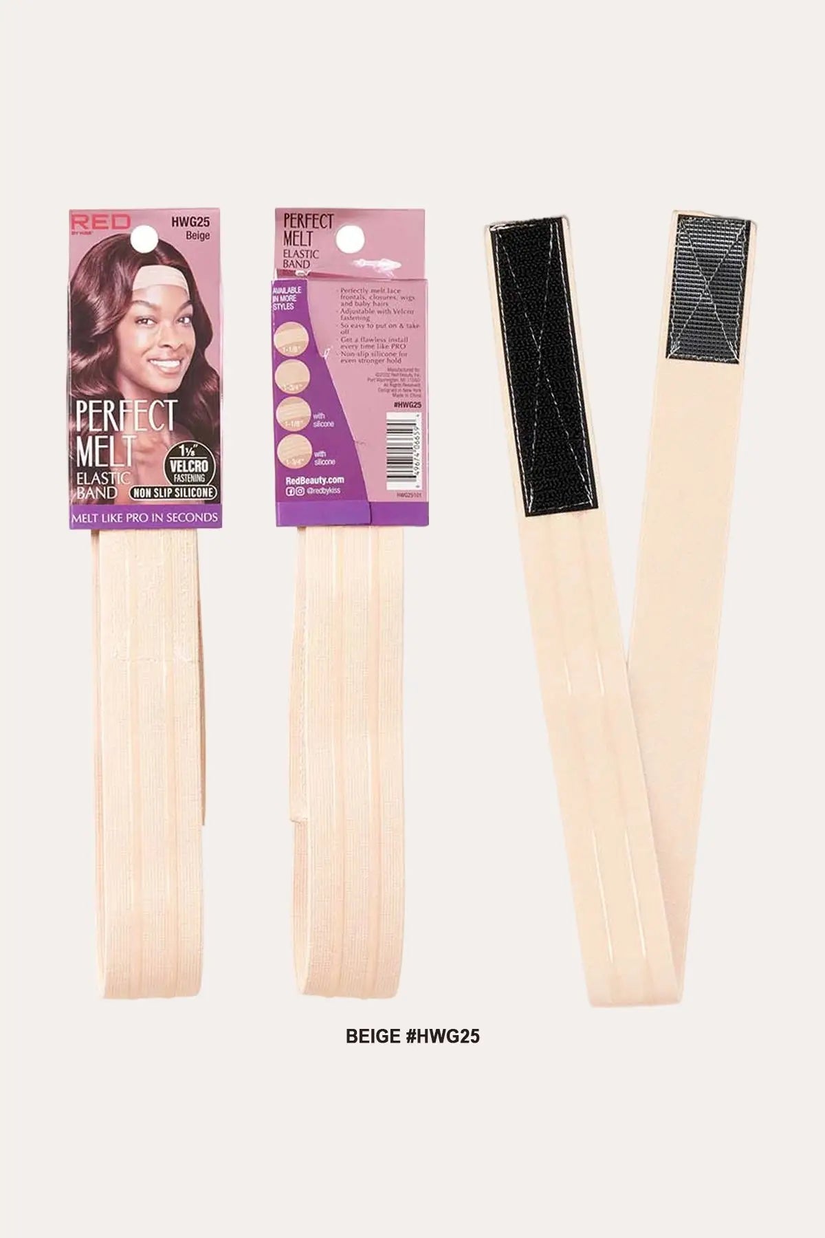 RED BY KISS PREMIUM ELASTIC WIG BAND - REGULAR RED BEAUTY