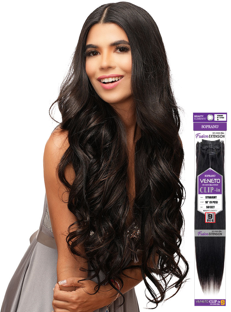 Soprano ClipIn 18' 100%Human Hair #4