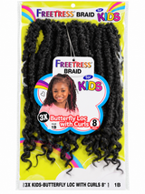 FreeTress Crochet Braids - Kids butterflylocs 8”