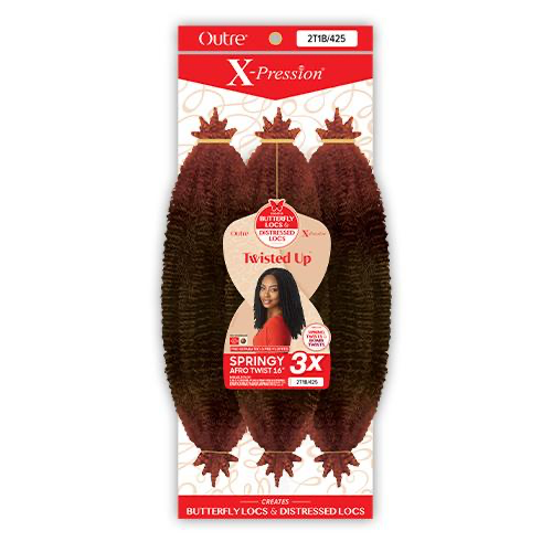 Outre Crochet Braids X-Pression Twisted Up 3X Springy Afro Twist 24”