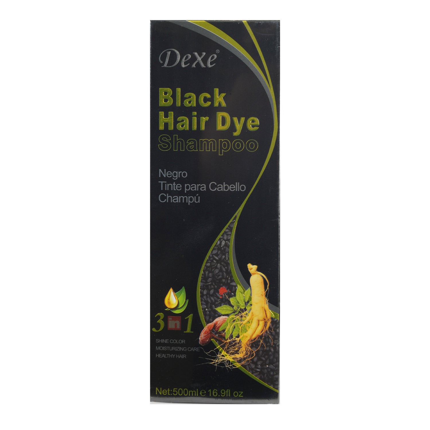 Brown Hair Shampoo Long Lasting Fast Permanent Hair Dye Instant by Dexe 14.1 oz
