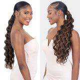 Organique Shake N Go Pony Pro Easy Wrap Around Ponytail Wavy Crimp Curl 22" (1B)