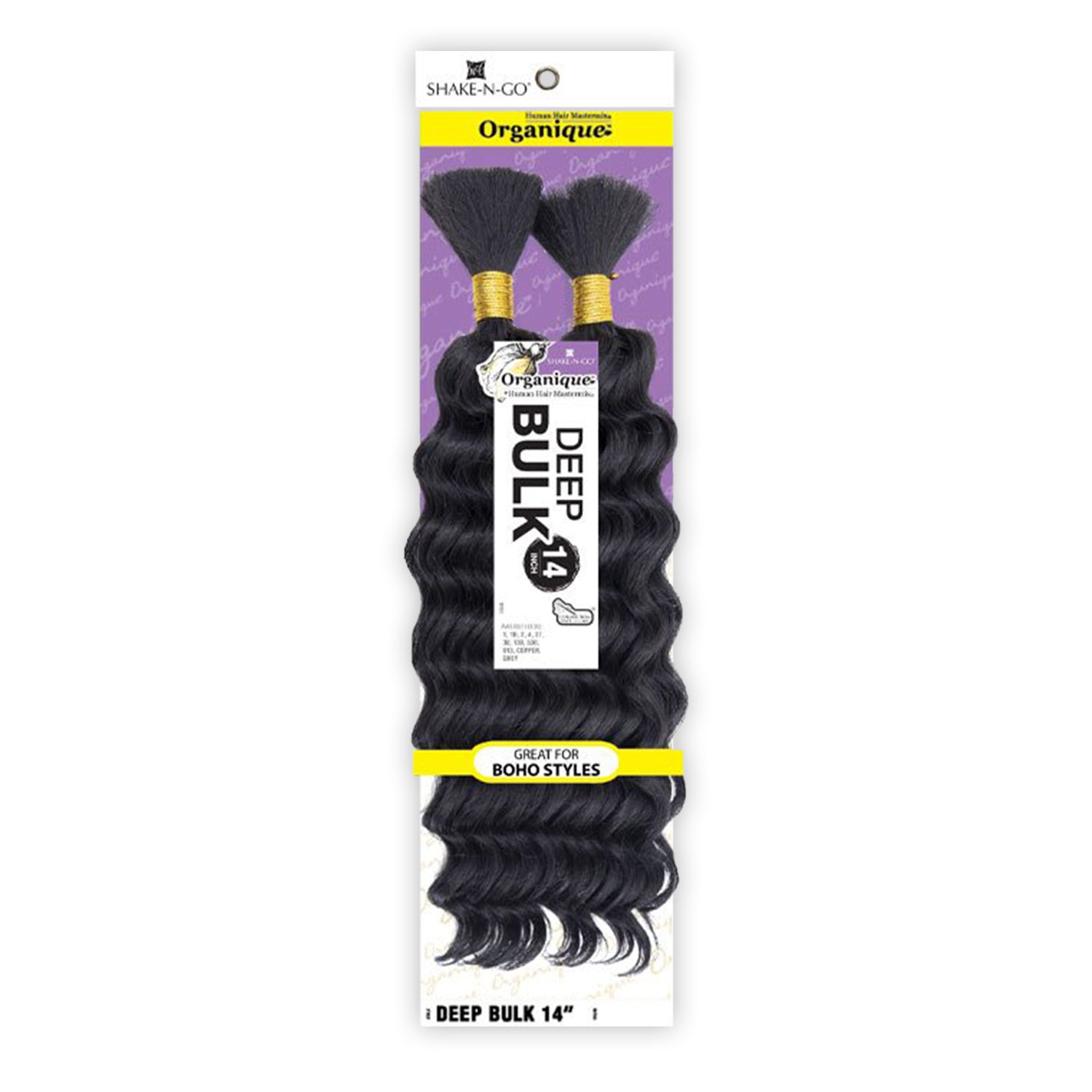 Shake-N-Go Organique Human Hair Mastermix Braids — colour Copper