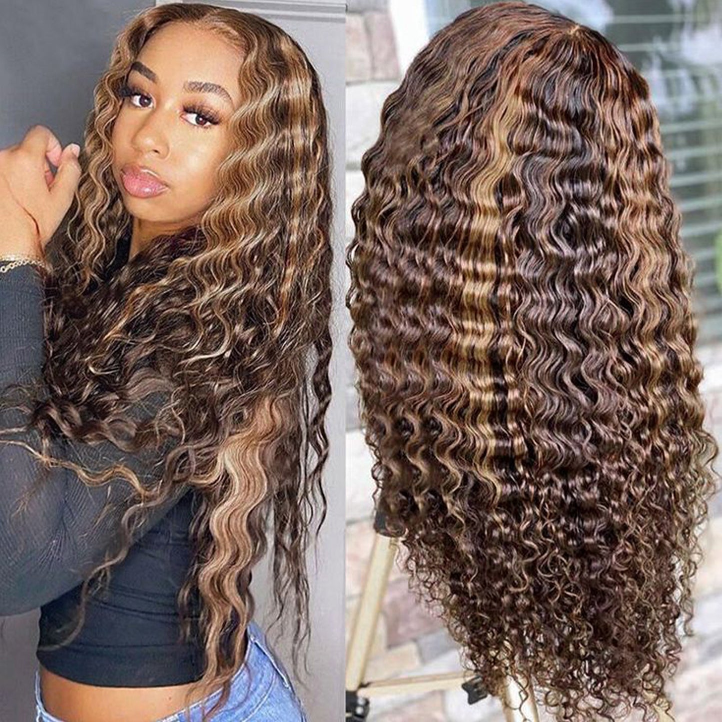 Pink Virgin Remi Human Hair Loose Deep 14" 16" 18"