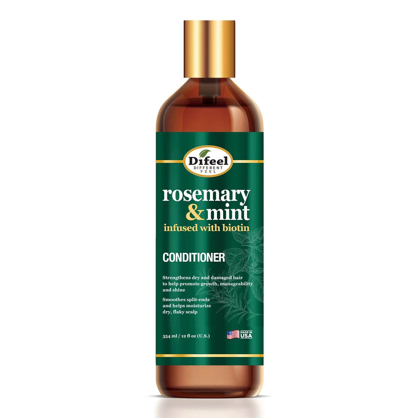 Difeel Rosemary Mint Strengthening Shampoo with Biotin 12 oz.