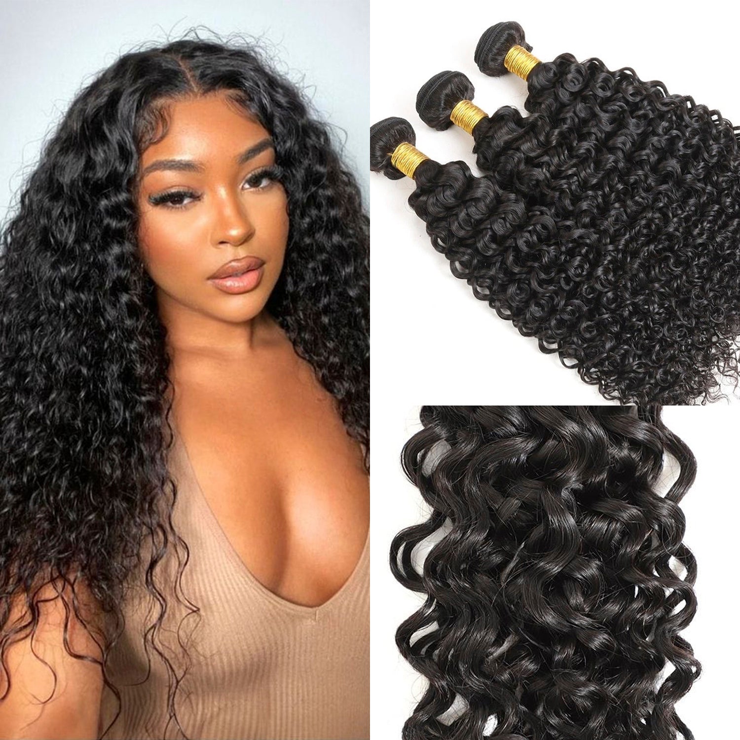 18 inch natural color curly