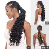 Organique Shake N Go Pony Pro Easy Wrap Around Ponytail Wavy Crimp Curl 22" (1B)