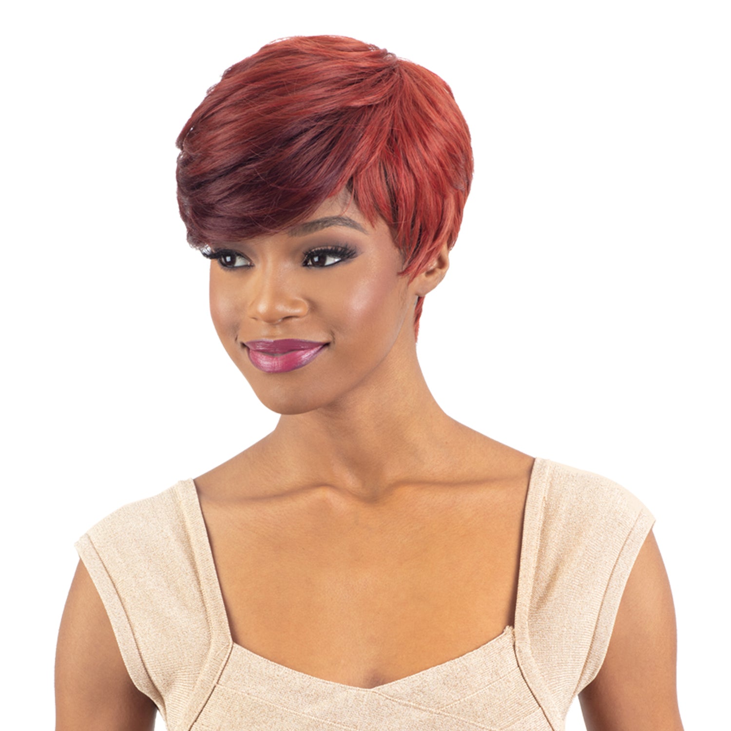 Free Tress Shake N Go Legacy Human Hair Blend Wig Augusta (1B Off Black)