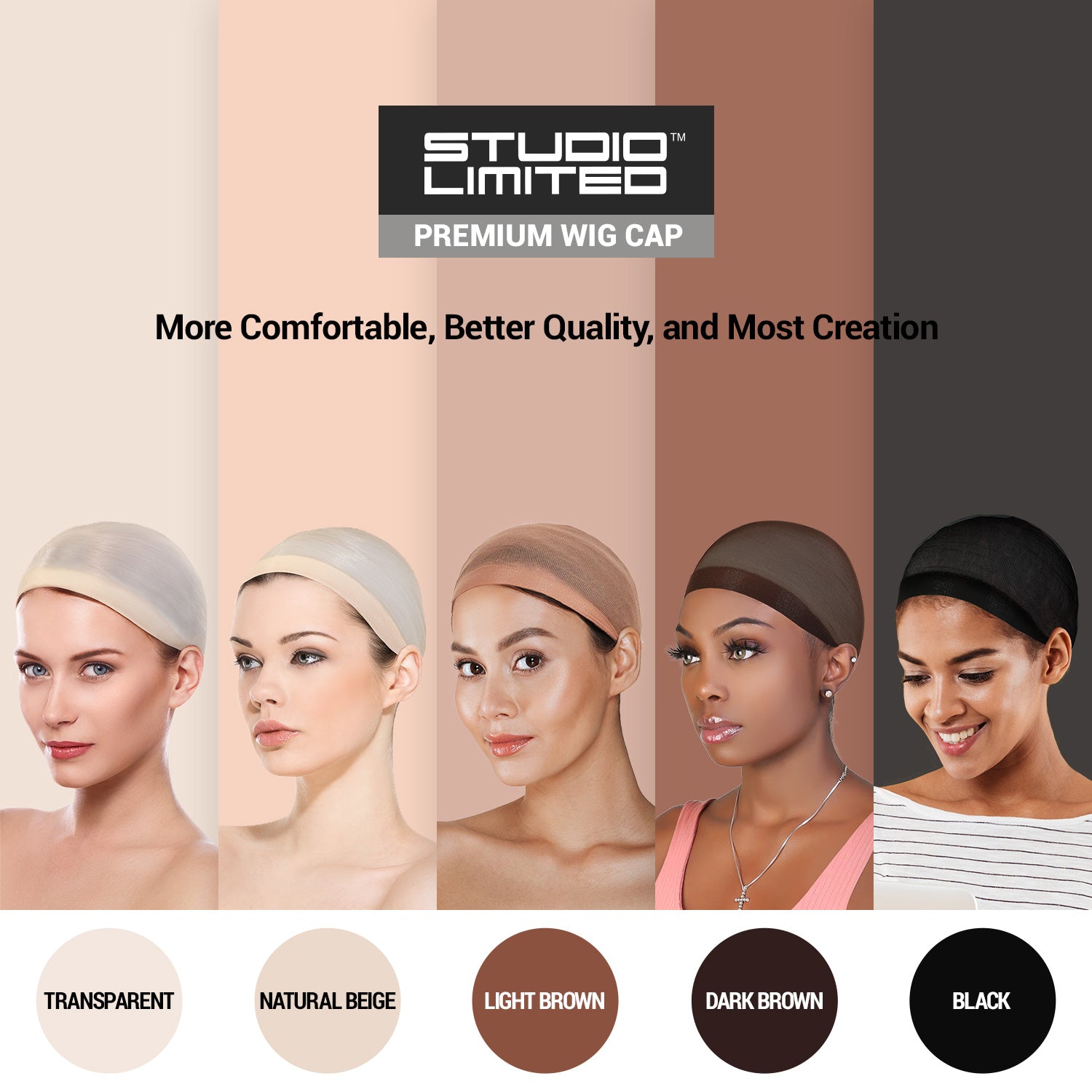 Stocking Cap 2 Pieces Light Brown