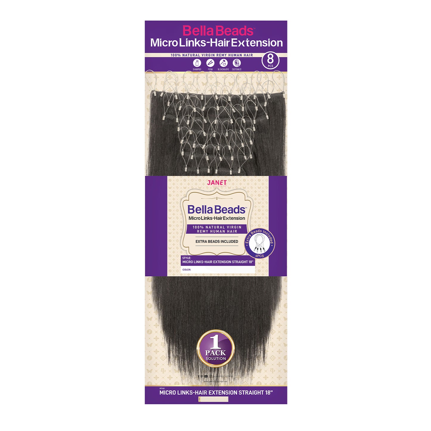Bella Beads Micrtolink Extension Brown
