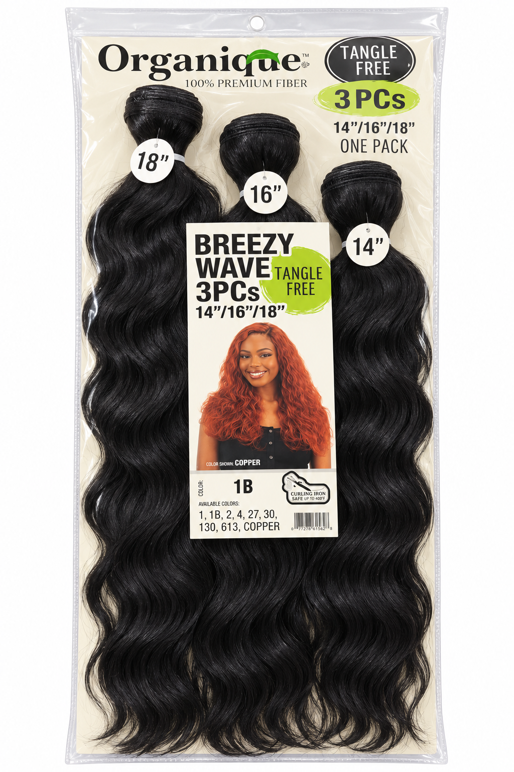 Shake N Go Organique Master Mix Breezy Wave Weave 3PCs 14”/16”/18”