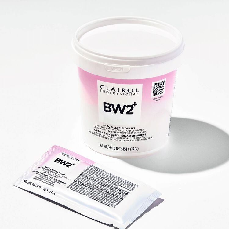 Clairol Professional BW2+ Dedusted Extra Strength Powder Lightener for Hair Highlights