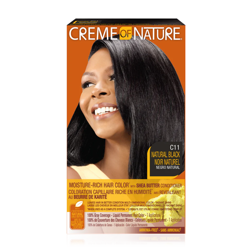 Creme of Nature Moisture Rich Permanent Hair Color C11 Natural Black