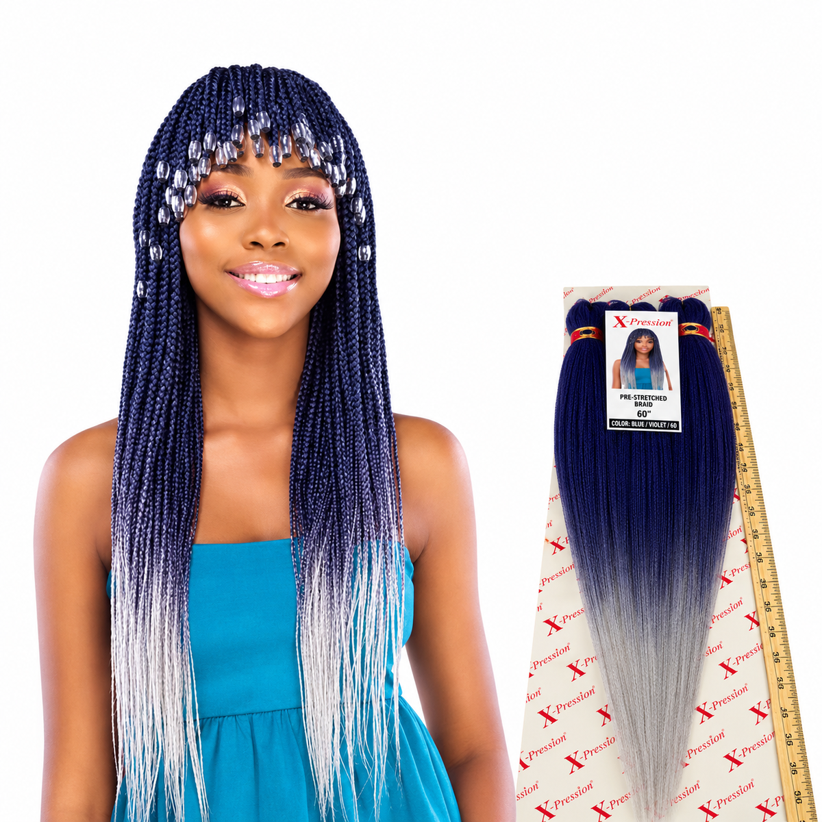 3X -Xpression Pre-Stretched Braid 50"