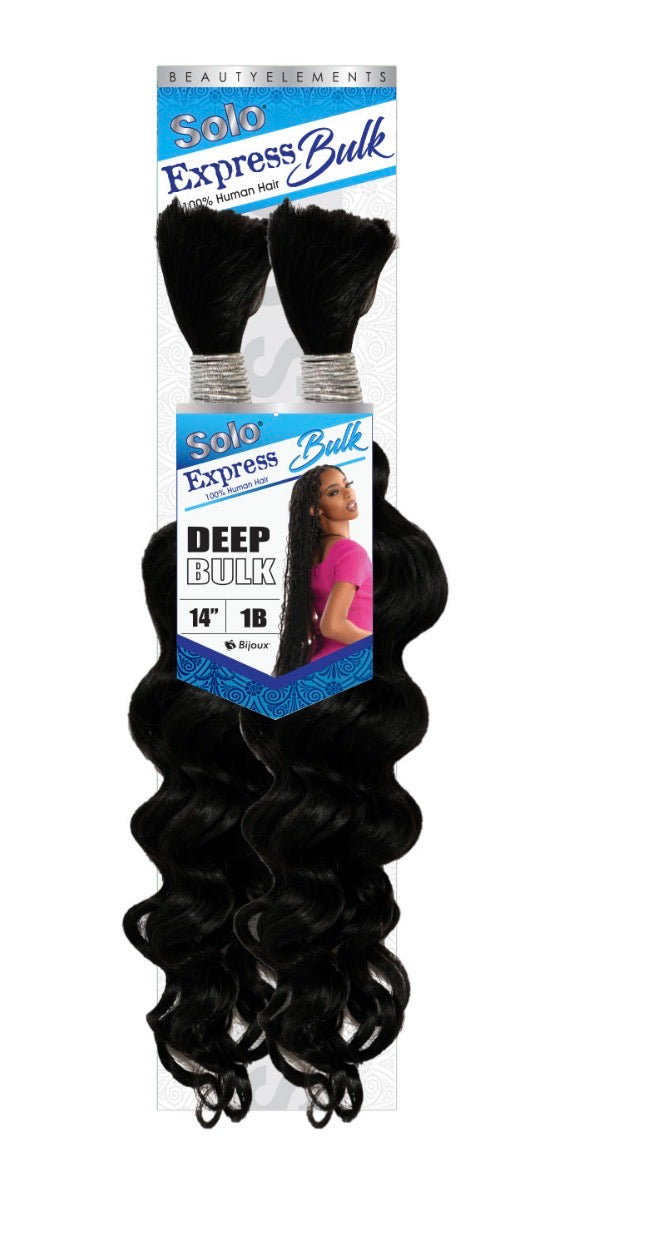 Solo Express Deep Bulk 100% Human Hair 14”