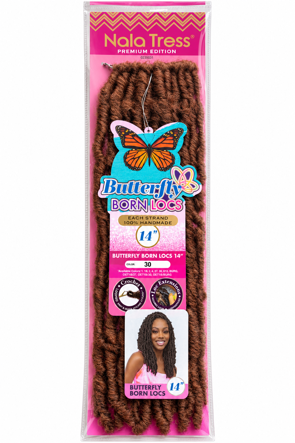 Janet Nala Tress Butterfly Born Locs 14”