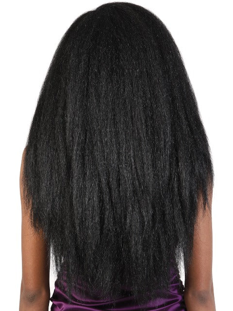 Glam Touch Lace Wig Kinky Edges Natural Black