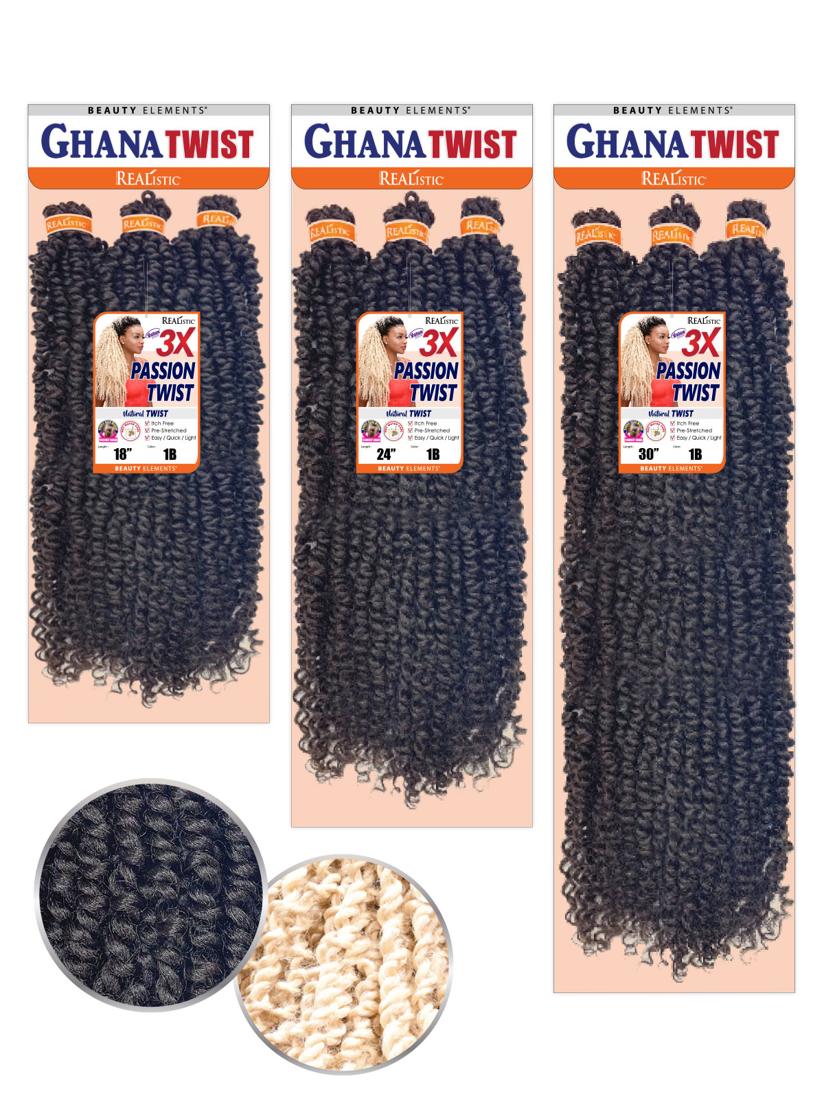 Ghana Passion Twist 18”