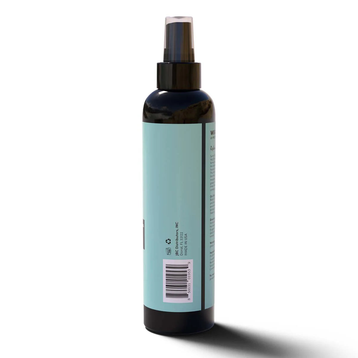 Sunny Isle Just For Wig Extensions Wig Shine 8oz | for Synthetic & Natural Hair | UV Protectant with Vitamin E Jamaican Black Castor Oil | High Shine Finishing Spray