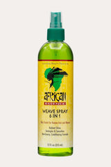 African Essence Weave Spray 6 in 1 detangler spray for tangled hair, 12 fl oz (355 mL) bottle front view