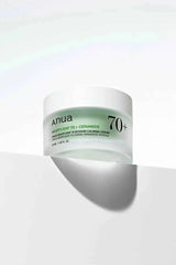 Anua Heartleaf 70 Intense Calming Cream, a rich Ceramide Face Cream designed for deep hydration and barrier support.