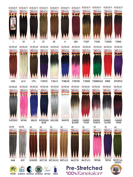 Sensationnel 3X RUWA Prestretched Braids - Kanekalon Pre-stretched Aquatex WATER Repellent Braiding Hair