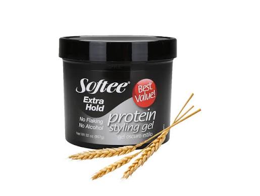 Softee Softee Extra Hold Protein Styling Gel 32 Ounce, Black