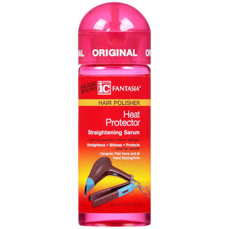 Fantasia Heat Protector Shine Enhancing Serum Hair Polisher with Aloe & Vitamin E Oz