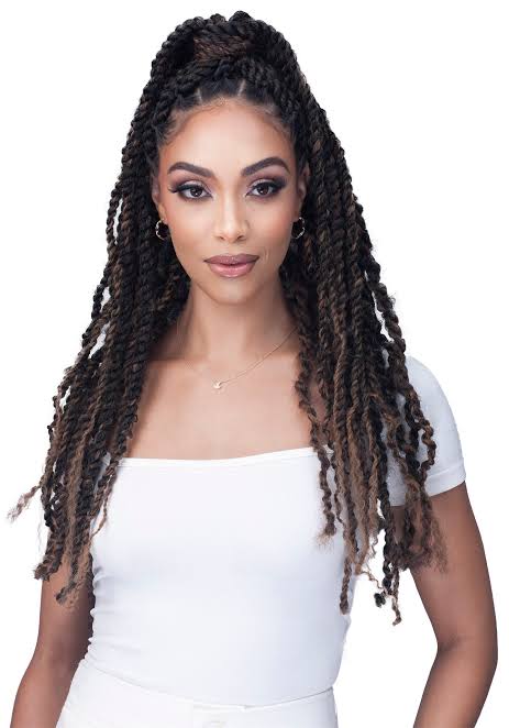 Laude Crochet Braids Pre-stretched 3X Jamaica Braid 16" #1B